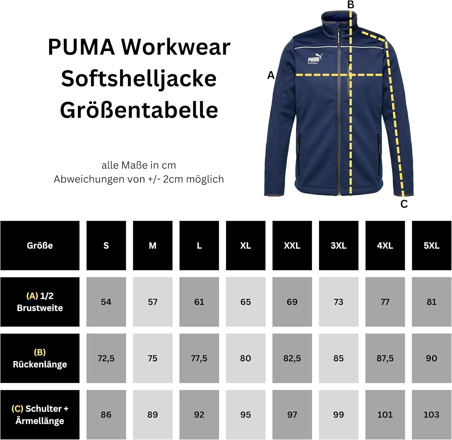 PUMA Workwear rain jacket men - Premium softshell men's jacket - Lightweight Outdoor Gear for Professionals