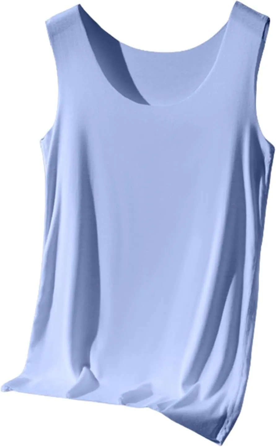 Quick-Dry Elegant Camis for Women Sleeveless Shirt Lightweight Loose Fit Going Out Y2K Beach Tank Top Tees