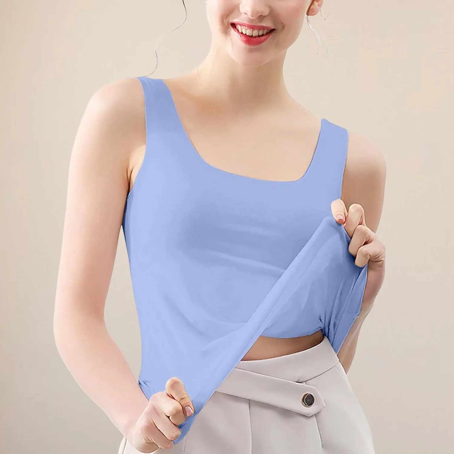 Quick-Dry Elegant Camis for Women Sleeveless Shirt Lightweight Loose Fit Going Out Y2K Beach Tank Top Tees