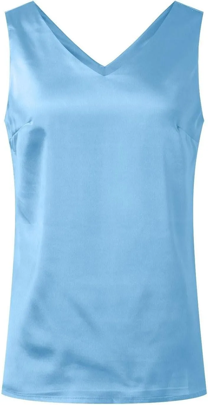 Quick-Dry Elegant Camis Women's Sleeveless Shirt Loose Fit Y2K Tank Top Going Out 2025 Vacation Blouses