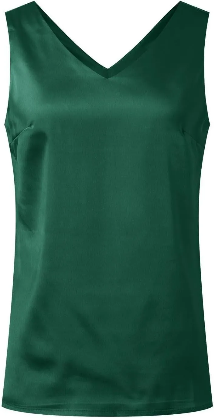 Quick-Dry Elegant Camis Women's Sleeveless Shirt Loose Fit Y2K Tank Top Going Out 2025 Vacation Blouses