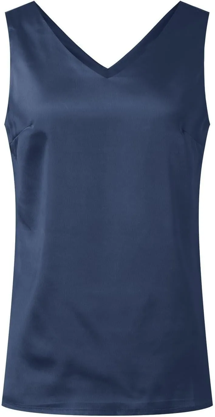 Quick-Dry Elegant Camis Women's Sleeveless Shirt Loose Fit Y2K Tank Top Going Out 2025 Vacation Blouses