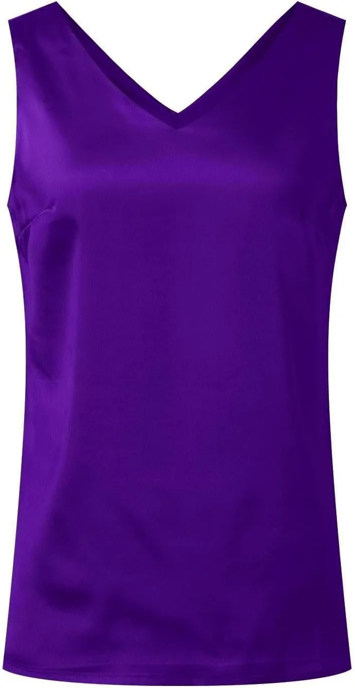 Quick-Dry Elegant Camis Women's Sleeveless Shirt Loose Fit Y2K Tank Top Going Out 2025 Vacation Blouses