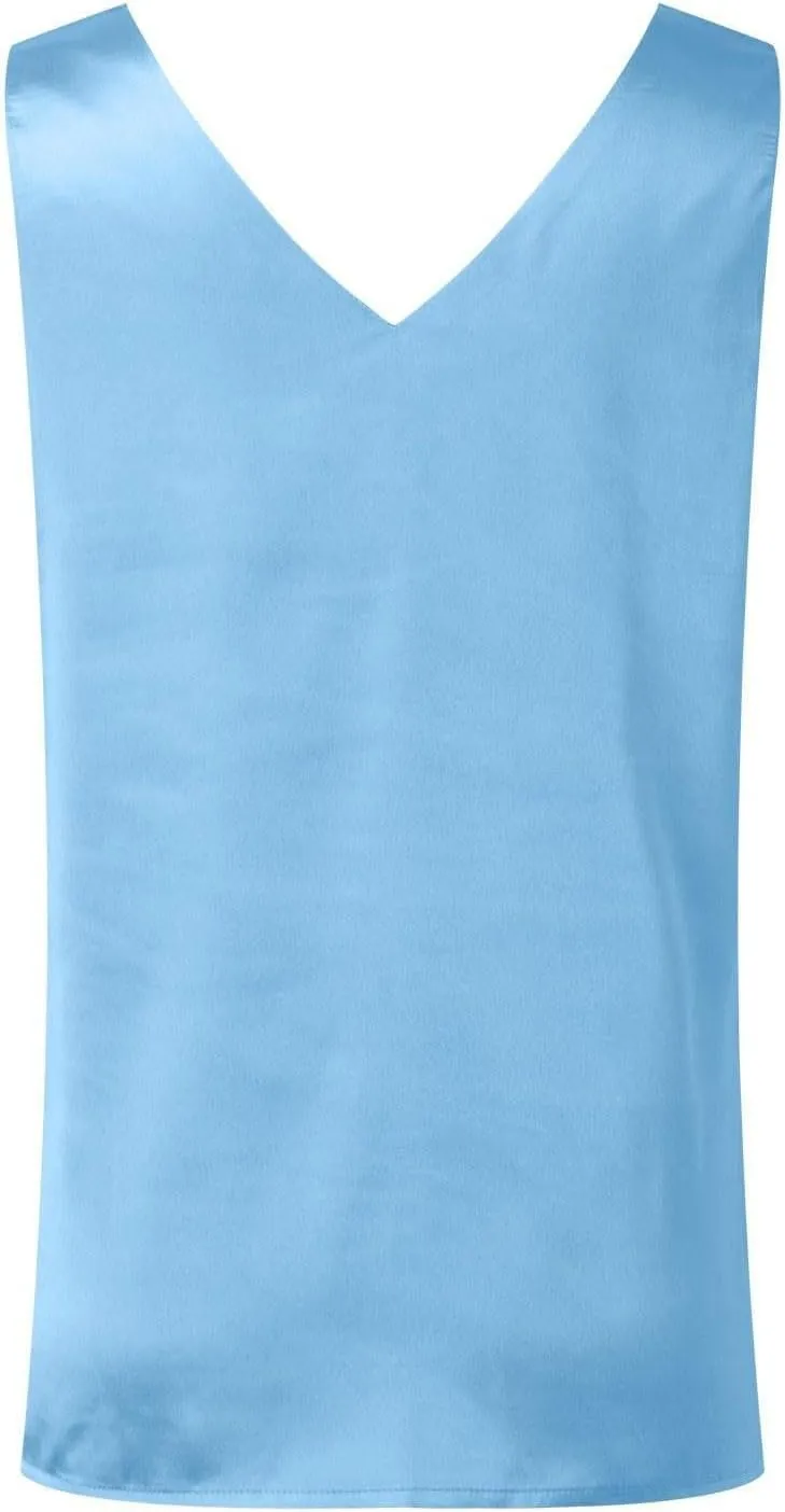 Quick-Dry Elegant Camis Women's Sleeveless Shirt Loose Fit Y2K Tank Top Going Out 2025 Vacation Blouses