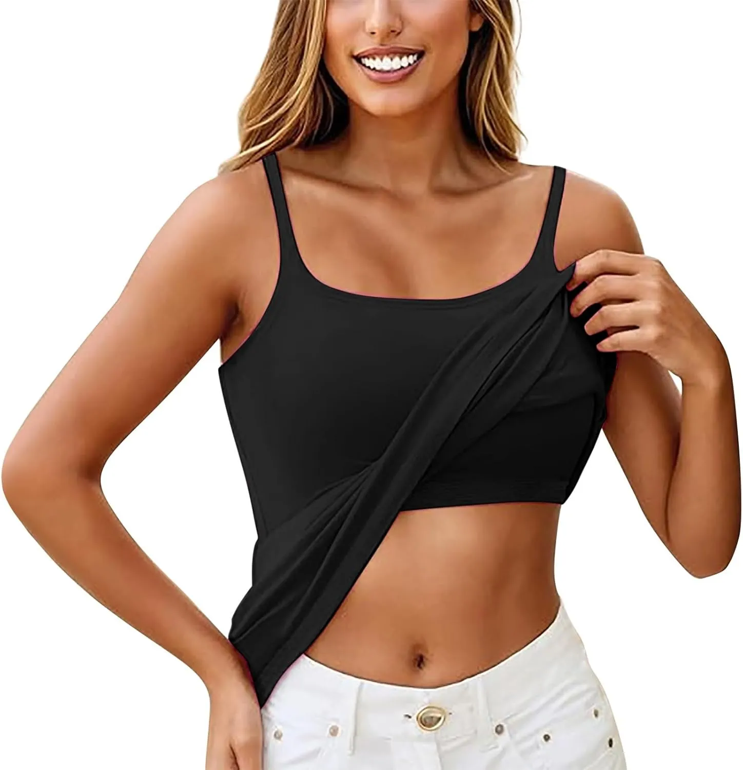 Quick-Dry Y2K Camis Women’s Sleeveless Shirt Lightweight Sporty Tank Top Going Out 2025 Vacation Blouses