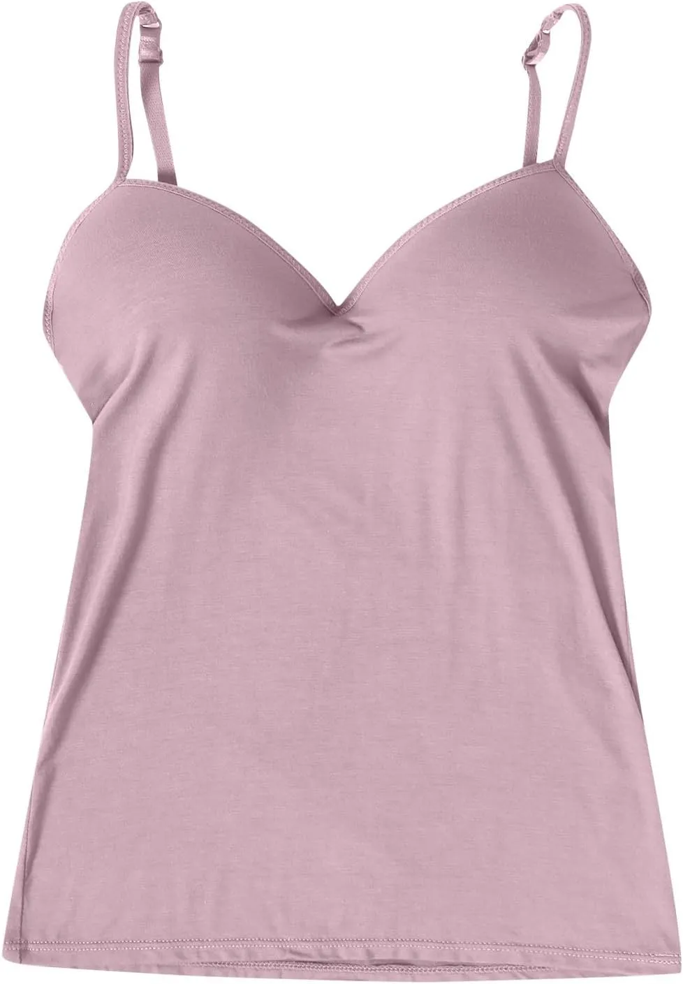 Shelf Bra Camisole Tops for Women Adjustable Spaghetti Strap Tank Top Basic Cotton Camis Shirts