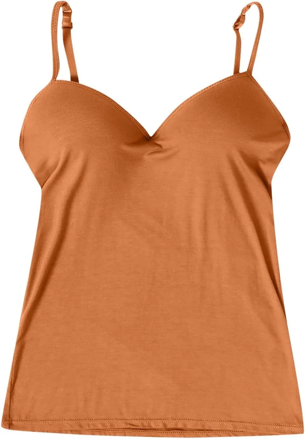Shelf Bra Camisole Tops for Women Adjustable Spaghetti Strap Tank Tops Soft Casual Cotton Camis Shirts