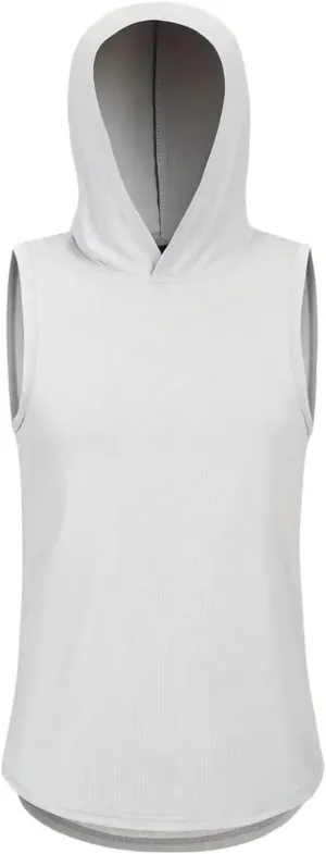 Sleeveless Hoodie Tank Tops for Men Breathable Mesh Workout Cut Off Gym Shirts Summer Lightweight Pullover Basic Tees