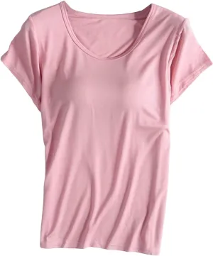 Tank Top for Women Built in Shelf Bra Spaghetti Strap Camisoles Workout Yoga Cotton Camis Shirts
