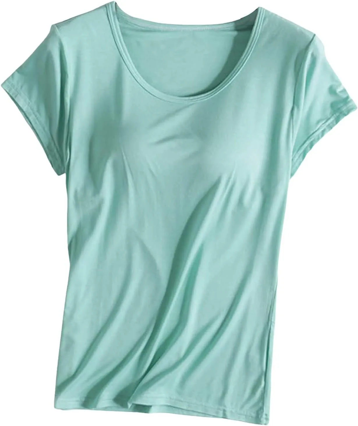 Tank Top for Women Built in Shelf Bra Spaghetti Strap Camisoles Workout Yoga Cotton Camis Shirts