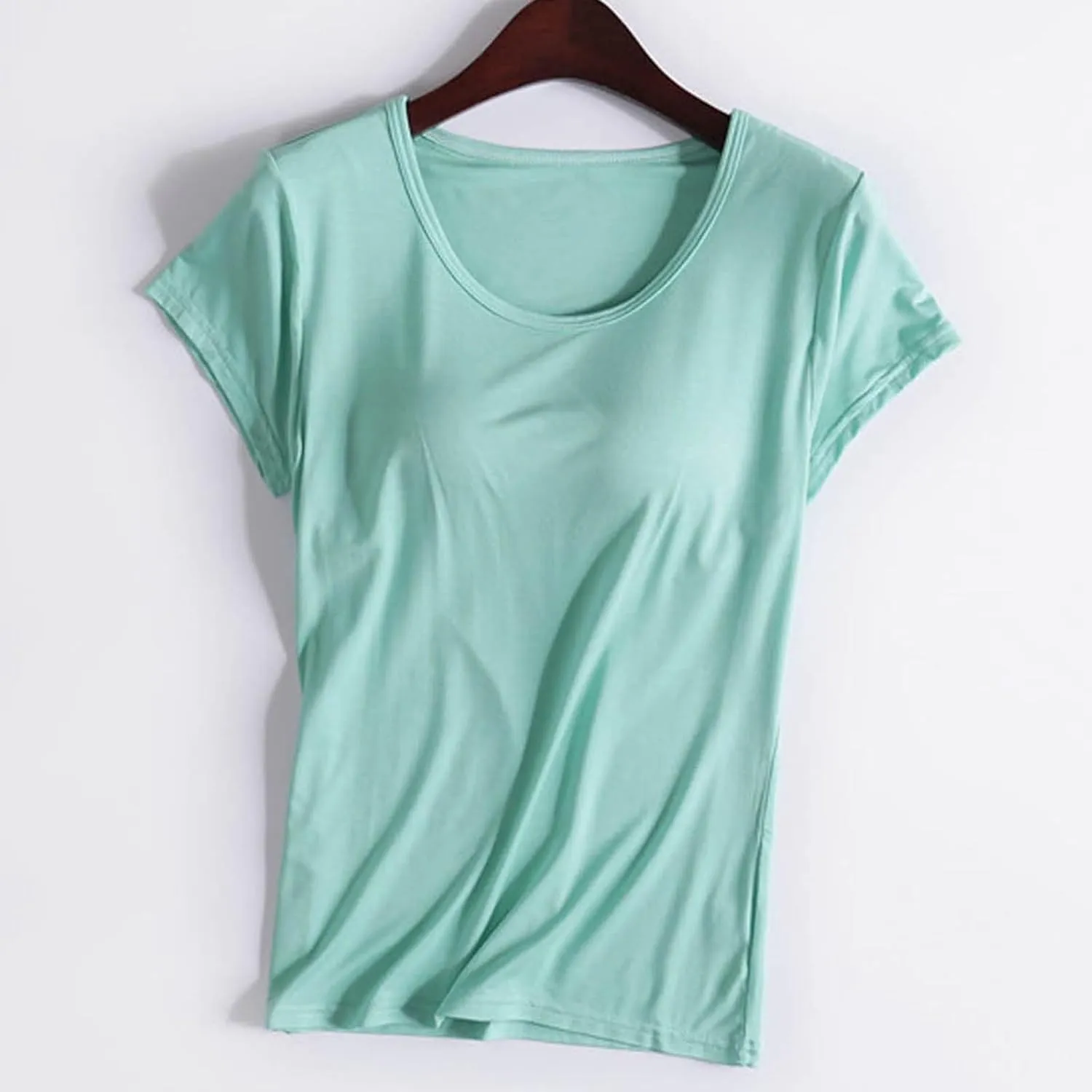 Tank Top for Women Built in Shelf Bra Spaghetti Strap Camisoles Workout Yoga Cotton Camis Shirts