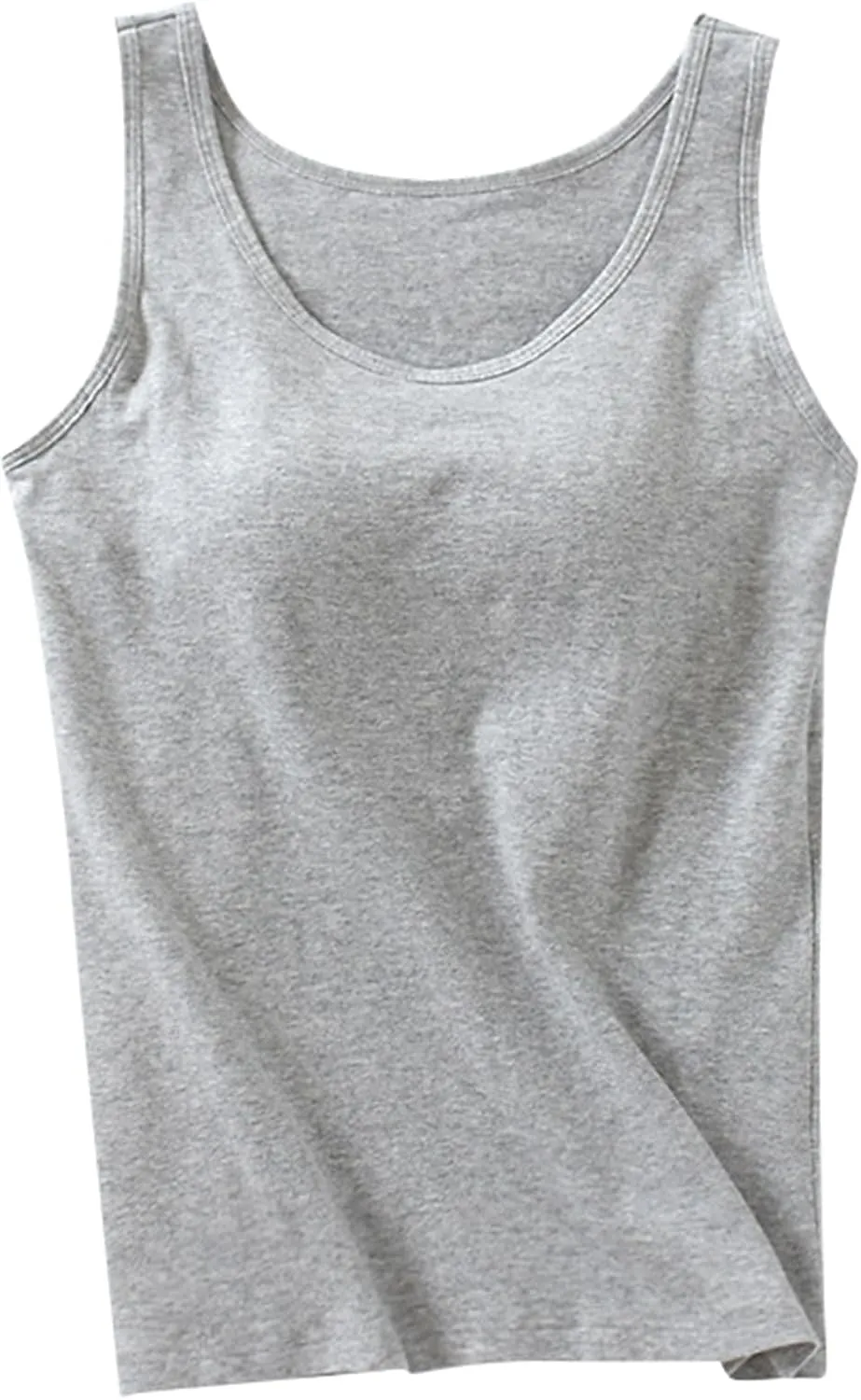 Tank Top for Women Built in Shelf Bra Spaghetti Strap Camisoles Workout Yoga Cotton Camis Shirts