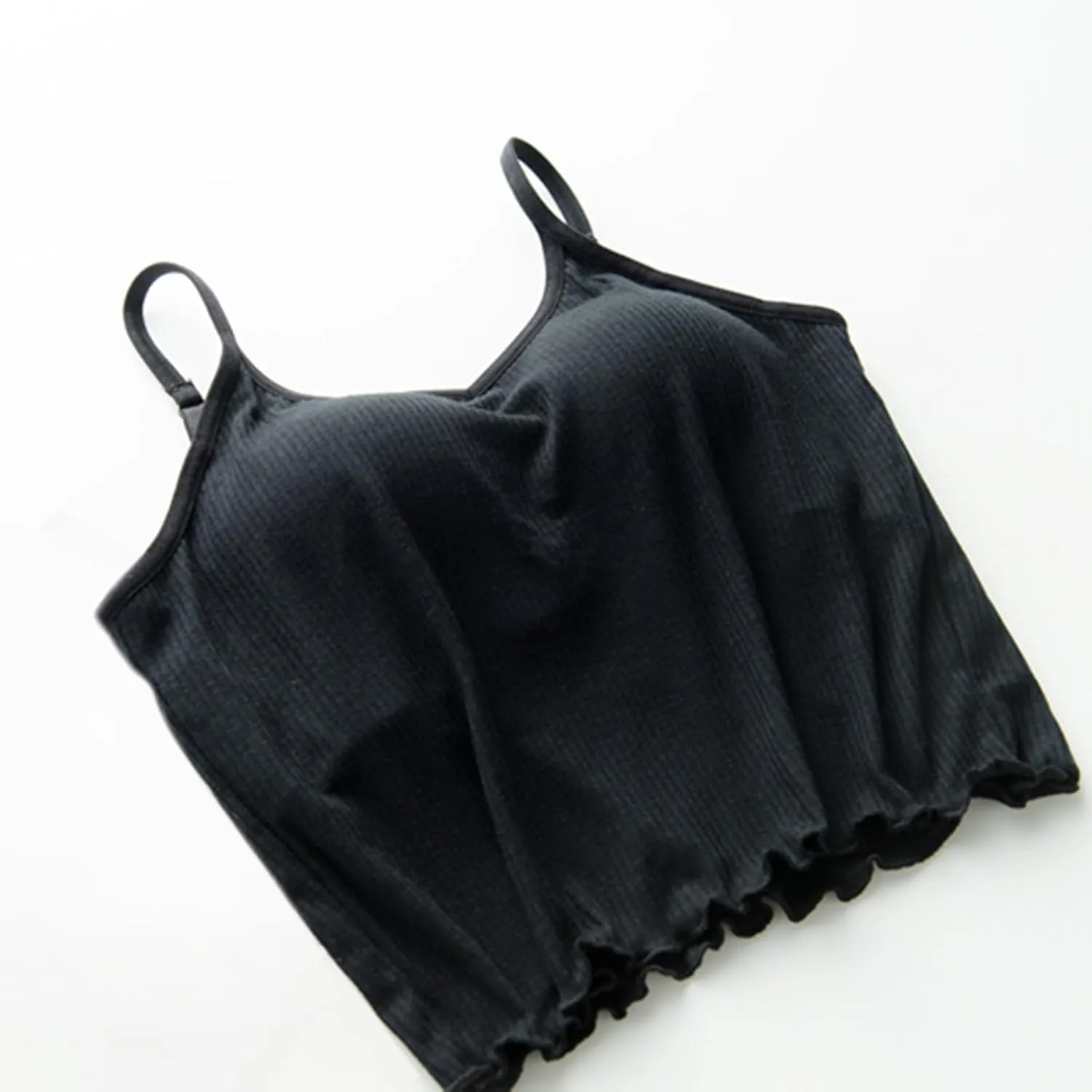 Tank Tops for Women Built in Bra Adjustable Spaghetti Strap Summer Sexy Back Cross Outfits Workout Layering Camisole