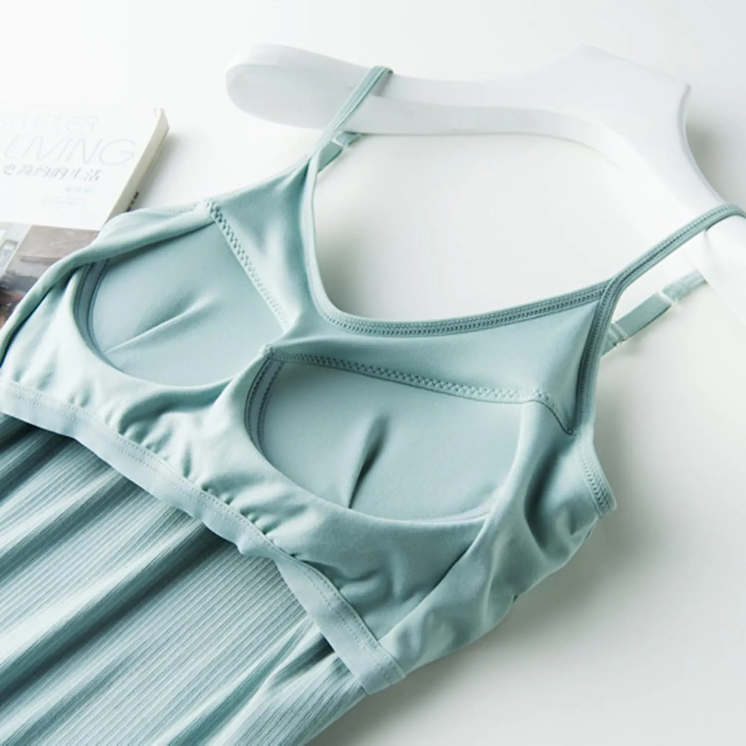 Tank Tops for Women Thread with Chest Pad Without Wearing Bra One Tank Top Camisole Tops for Women Women's Tank