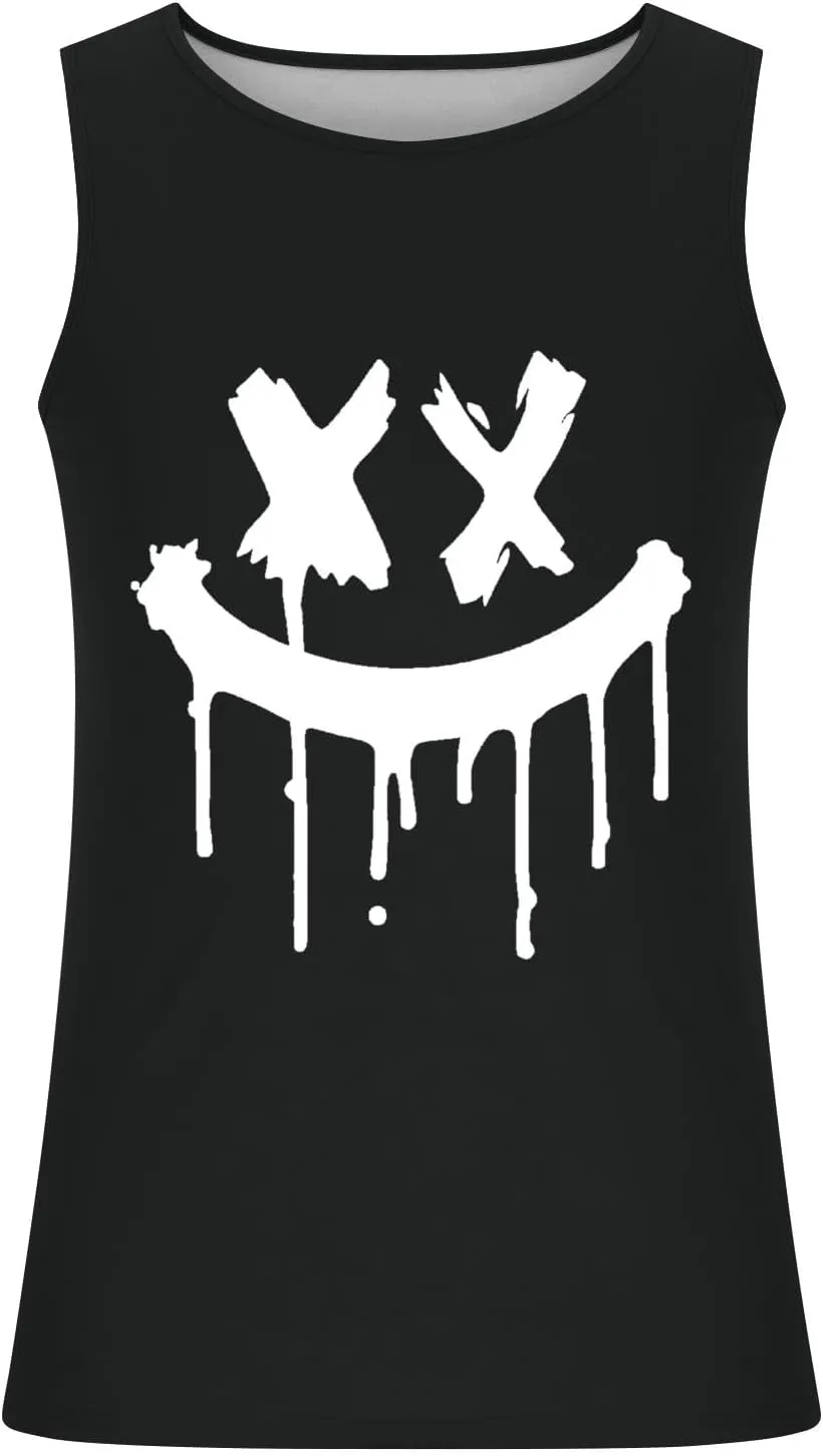 Tank Tops Men Graphic Funny Sleeveless Soft Novelty Tops Quick Dry Athletic Stretch Tank Pack