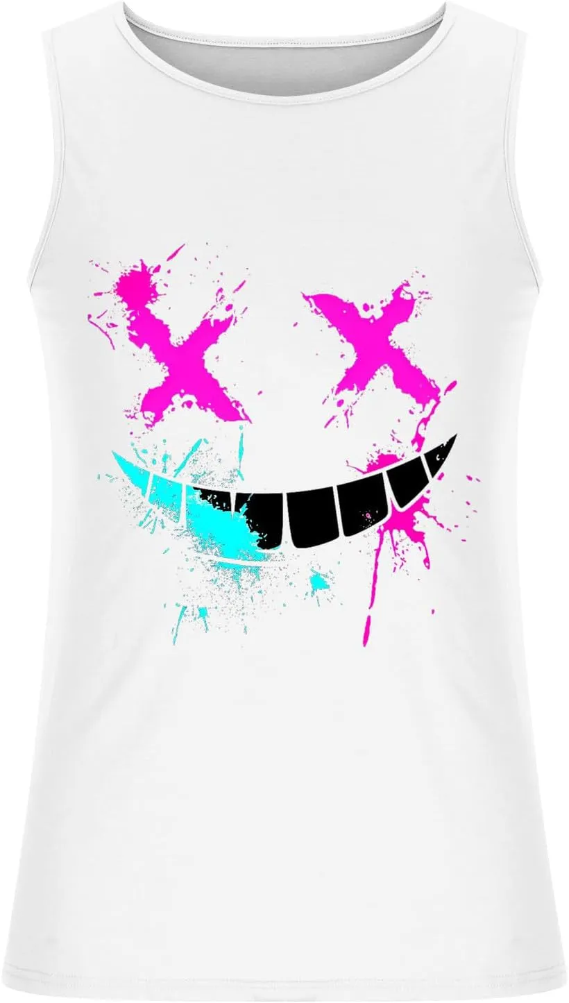 Tank Tops Men Graphic Funny Sleeveless Soft Novelty Tops Quick Dry Athletic Stretch Tank Pack