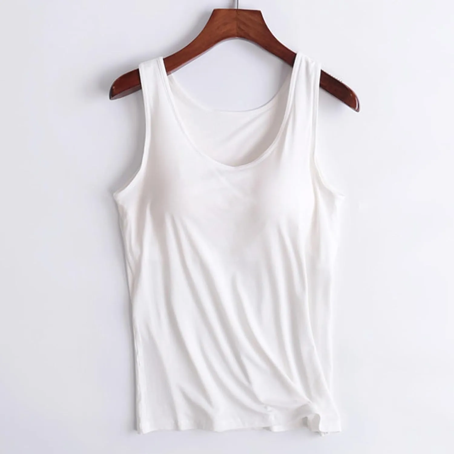 Tank Tops with Built in Bra for Women Athletic Camisole Vest Summer Casual Padded Yoga Sports Shirts Undershirt