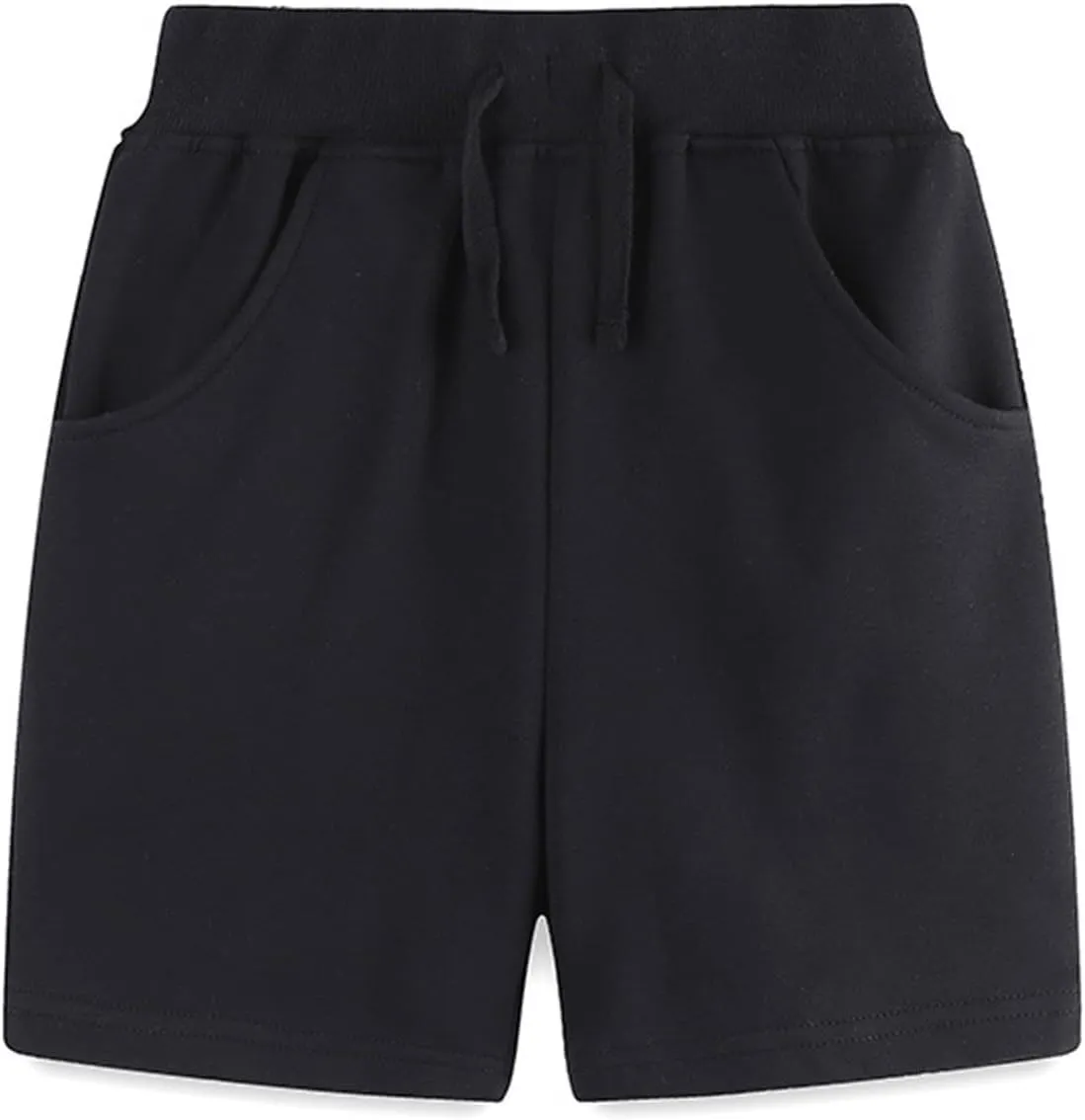 Toddler Boys Girls Basketball Shorts Solid Cotton Athletic Running Shorts Quick Dry Pull on Jogger Pants Summer Clothes