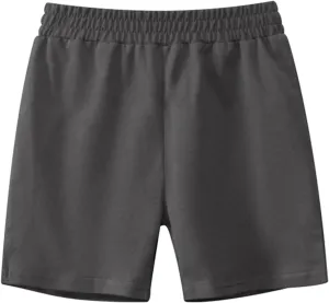 Toddler Boys Quick Dry Athletic Shorts Jersey Shorts Solid Hiking Pants Kids Boy Elastic Waist Pull-On Jogger Pants
