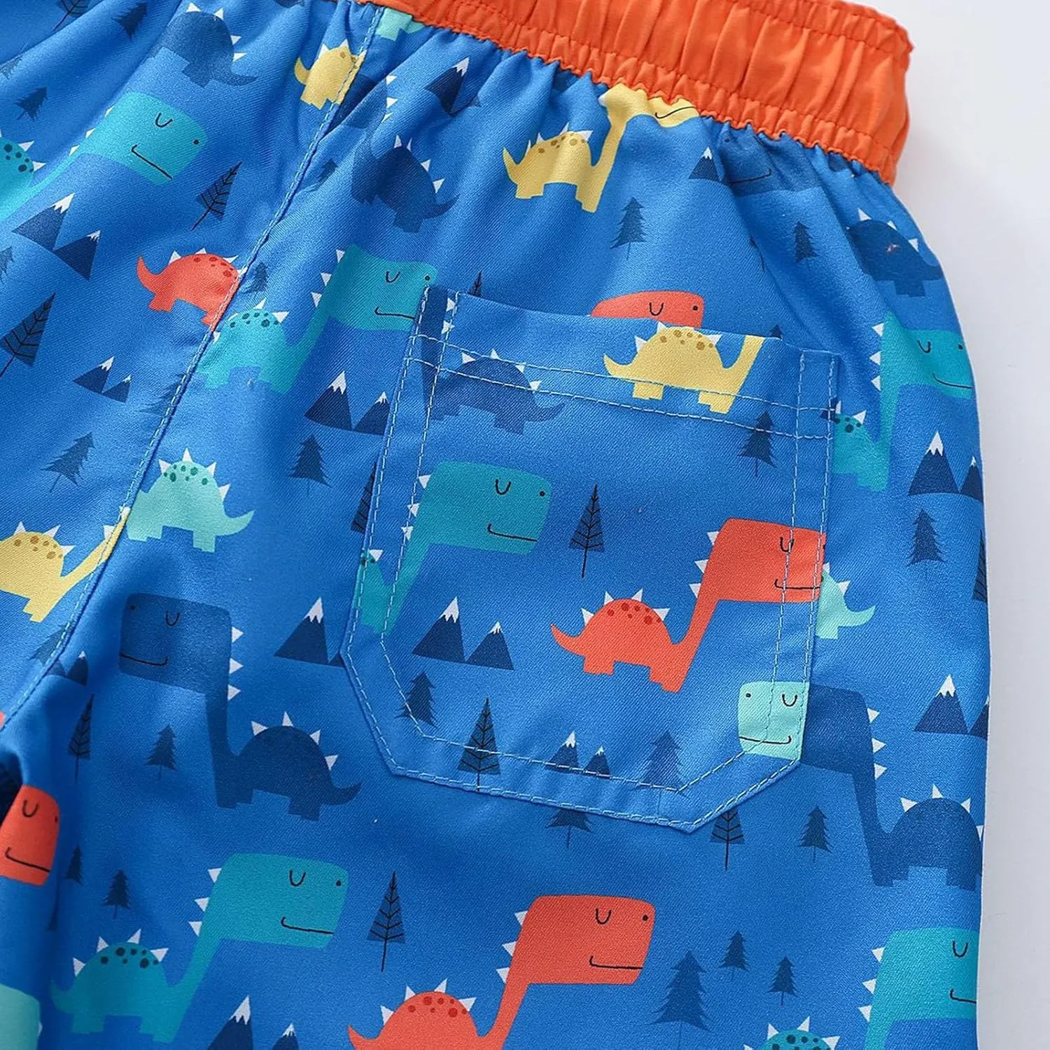 Toddler Cotton Summer Beach Shorts Boys Swim Trunks Elastic Waist Drawstring Loose Fit Athletic Girls Summer Wear