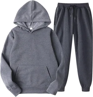 Track Suits for Women Set - 2 Piece Outfits Sweatsuit Pocket Hoodies with Pants Spring Jogging Workout Sets for Women