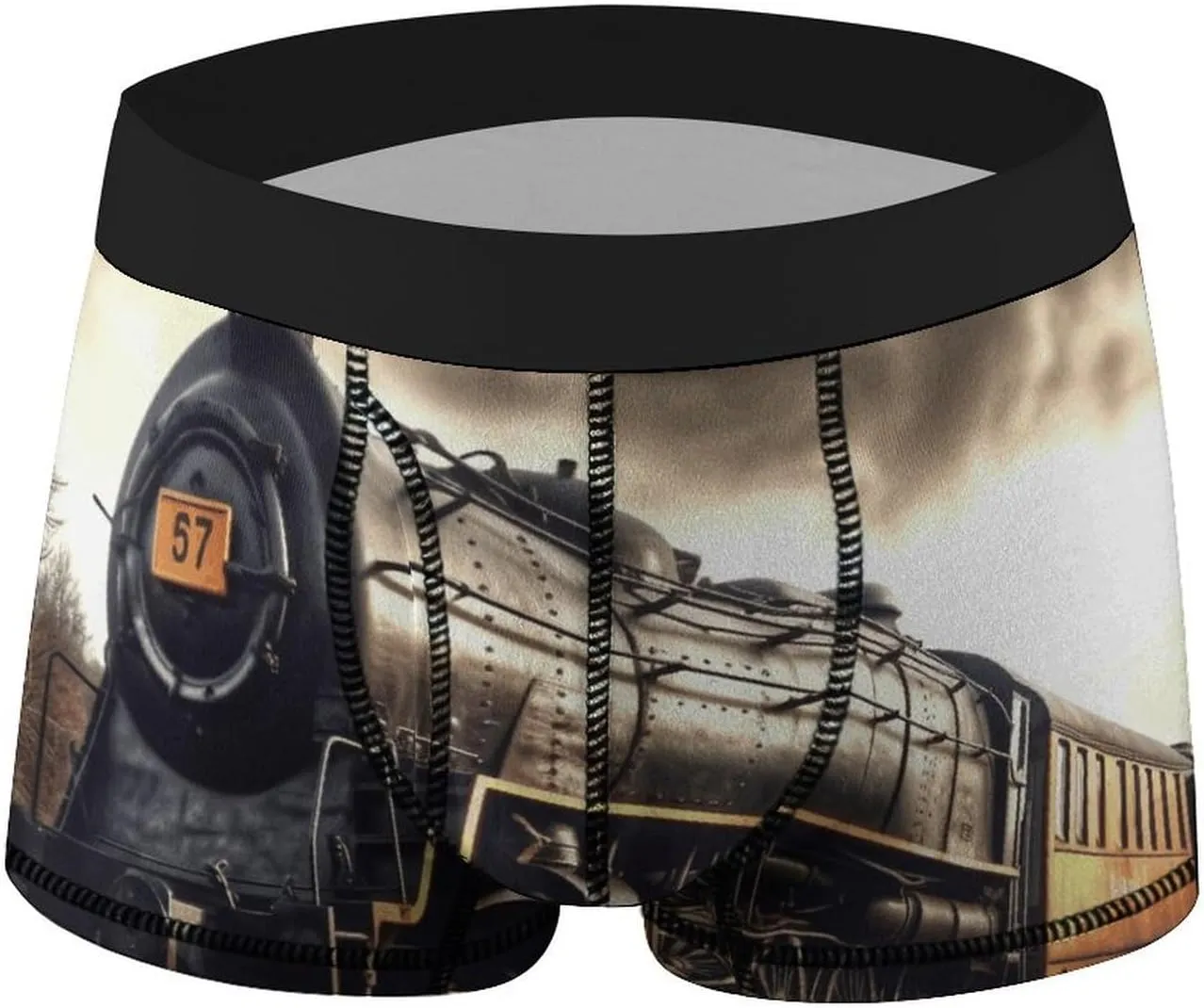 Train Boxer Briefs for Men Breathable Underwear Boxer Brief Comfort Soft Trunk Underwear for Men