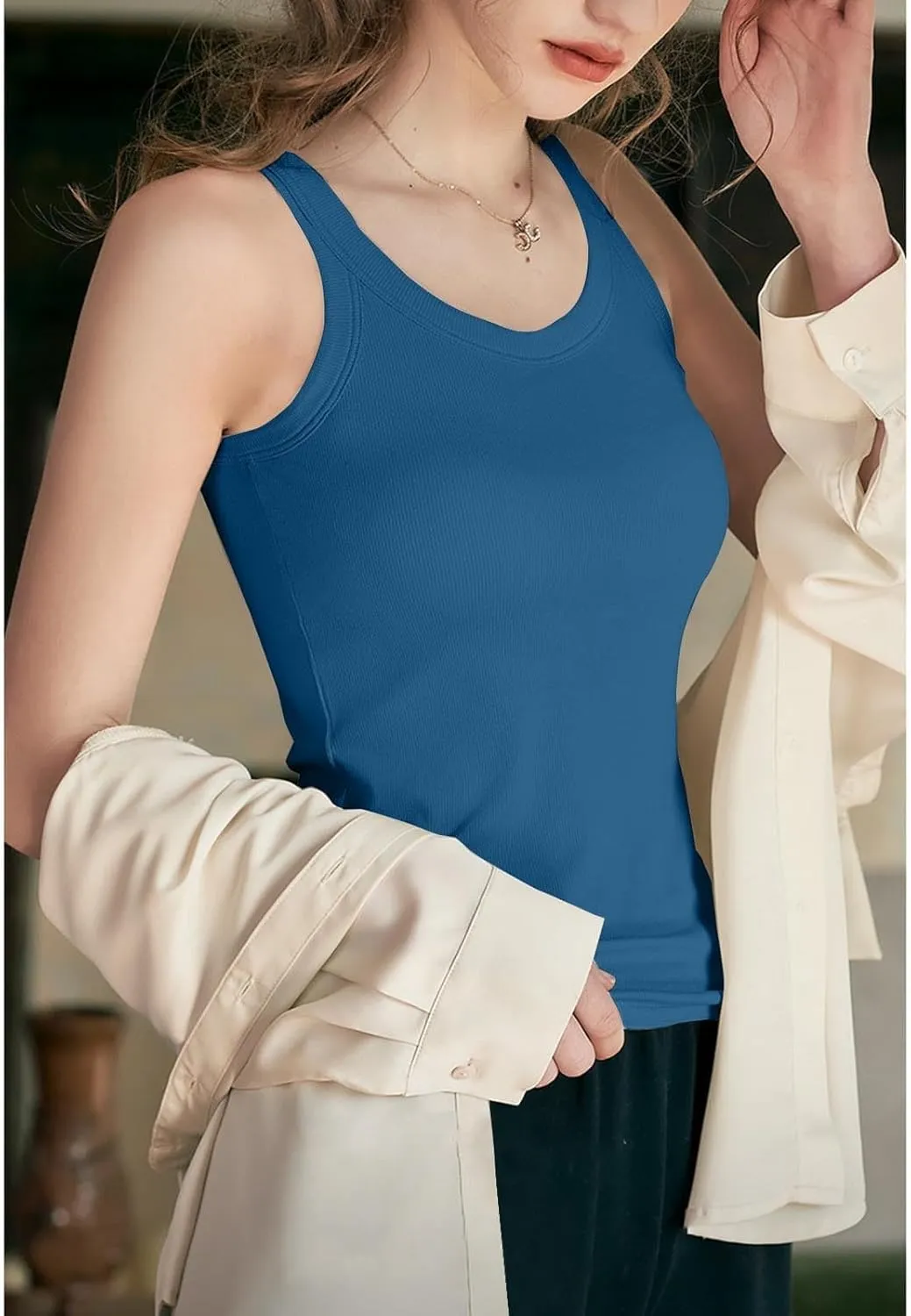Trendy 2025 Camisoles Top Women’s Sleeveless Shirt Quick-Dry Lightweight Tank Top Going Out Y2K Blouses