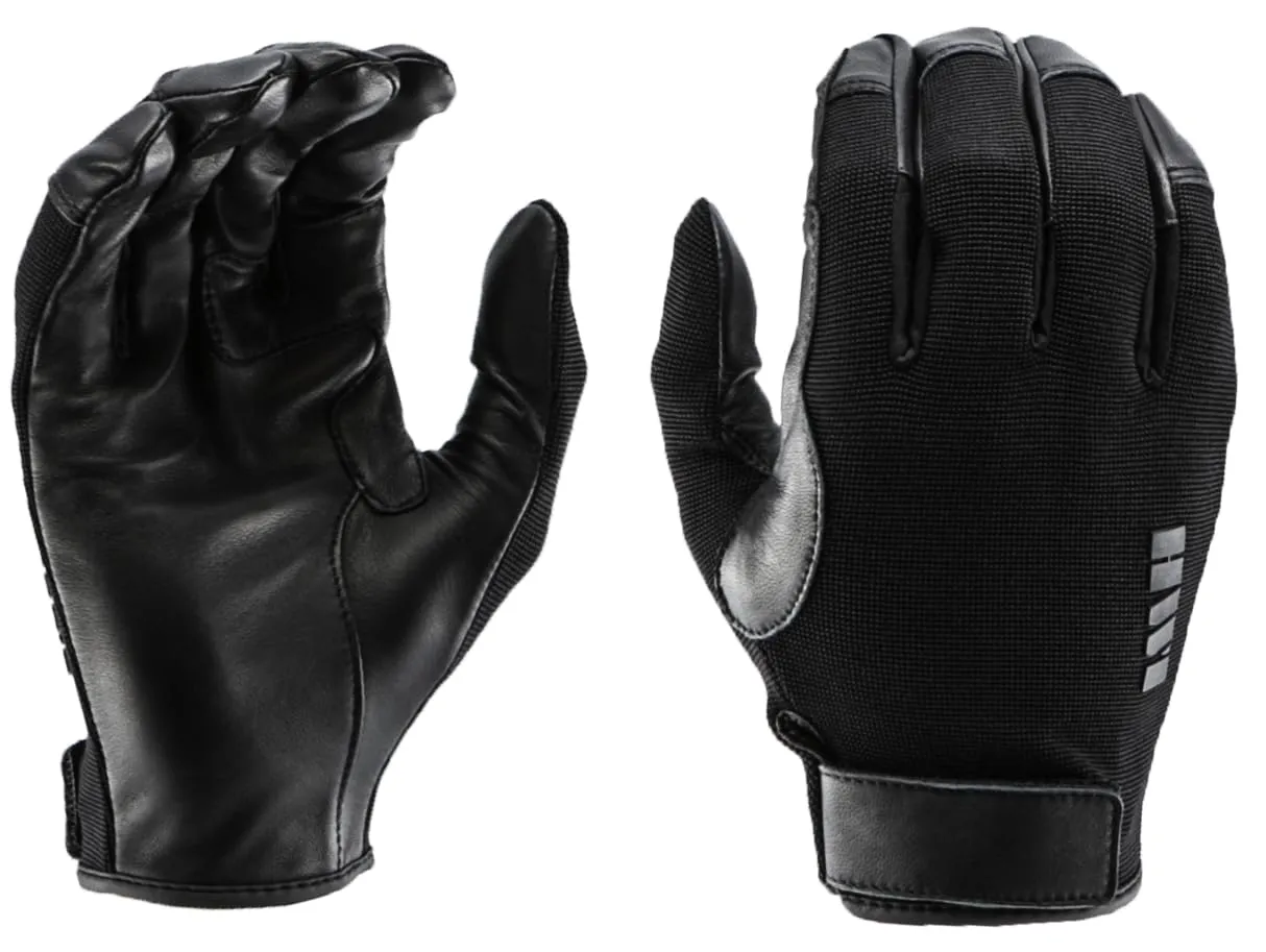 ULD100 Unlined Duty Glove, Touchscreen Capable, Protection, Driving, Ergonomic Cut, Wrapped Finger, Black XXL