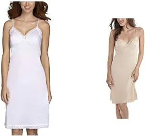 Vanity Fair Women's Anti-Static Nylon Full Slips for Under Dresses (S-5XL)