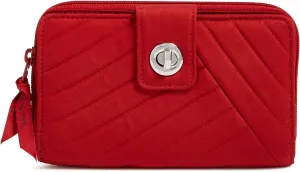 Vera Bradley Iconic RFID Turnlock Wallet, Signature Cotton