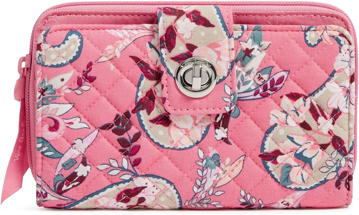 Vera Bradley Iconic RFID Turnlock Wallet, Signature Cotton