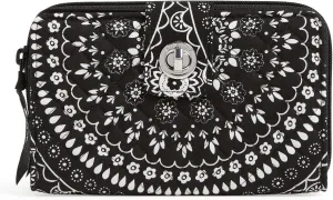 Vera Bradley Iconic RFID Turnlock Wallet, Signature Cotton