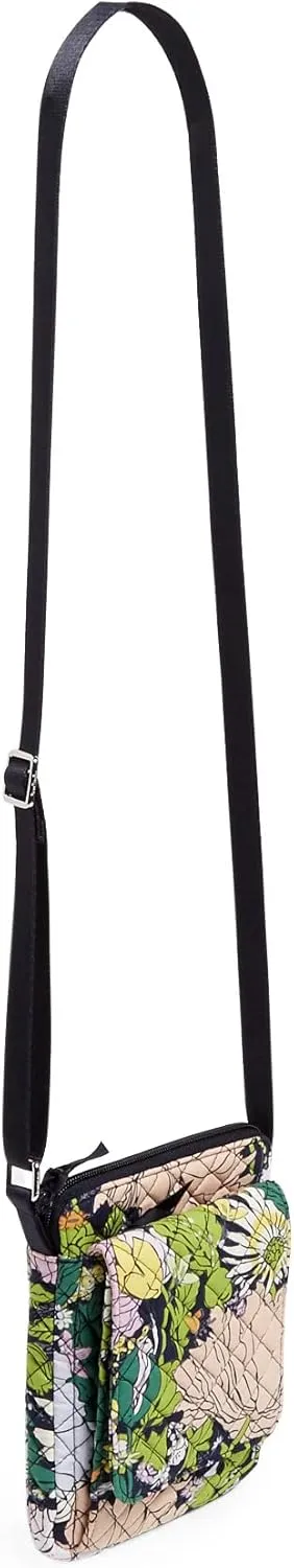 Vera Bradley Women's Cotton Mini Hipster Crossbody Purse with RFID Protection