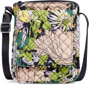 Vera Bradley Women's Cotton Mini Hipster Crossbody Purse with RFID Protection