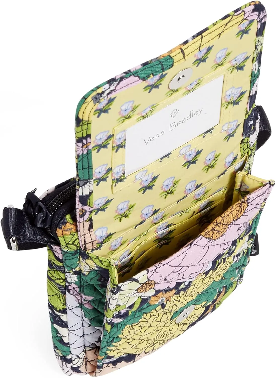 Vera Bradley Women's Cotton Mini Hipster Crossbody Purse with RFID Protection