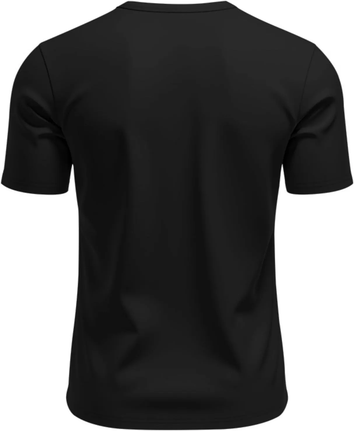 WENKOMG1 Mens Round Neck T-Shirt Quick Dry Solid Color Basic Summer Workout Gym Shirt
