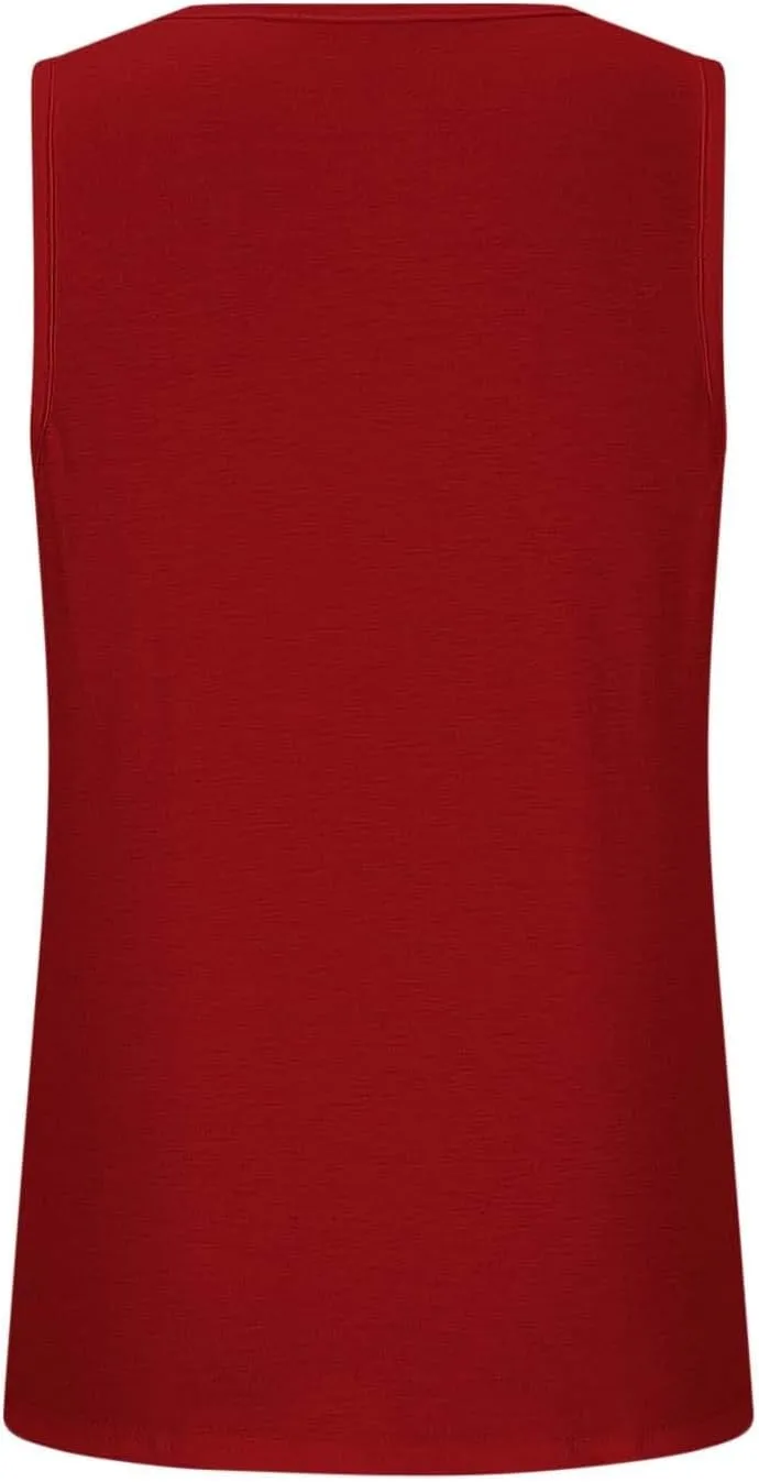 Wkishenl Womens Tank Tops Pleated Crew Neck Sleeveless Tops Plus Size Solid Color Tunic Tops Loose Fit Dressy Casual Blouse