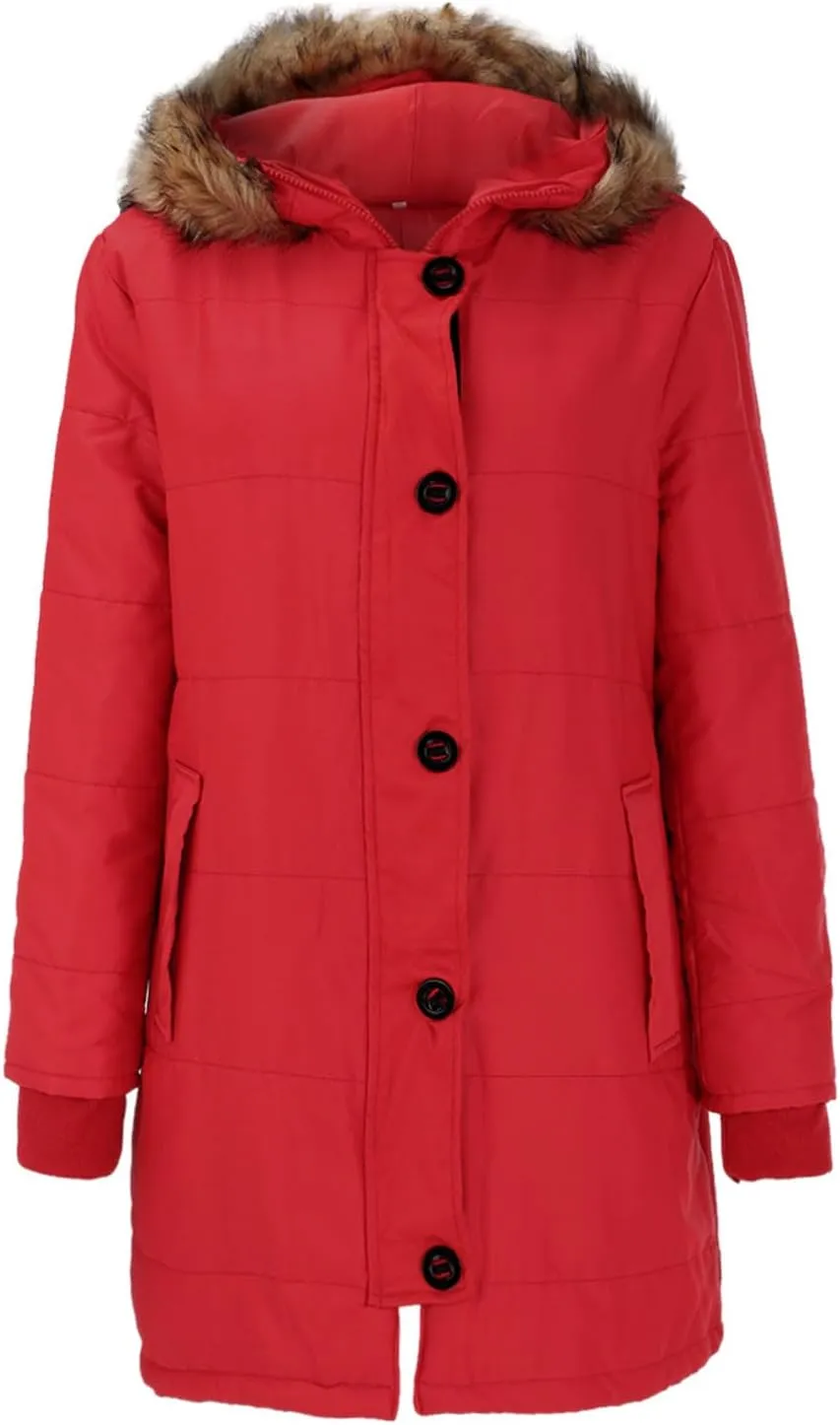 Woman Coat Winter Light Down Zipper Puffer Jackets Plus Size Long Sleeve Warm Parka Jackets With Pocket