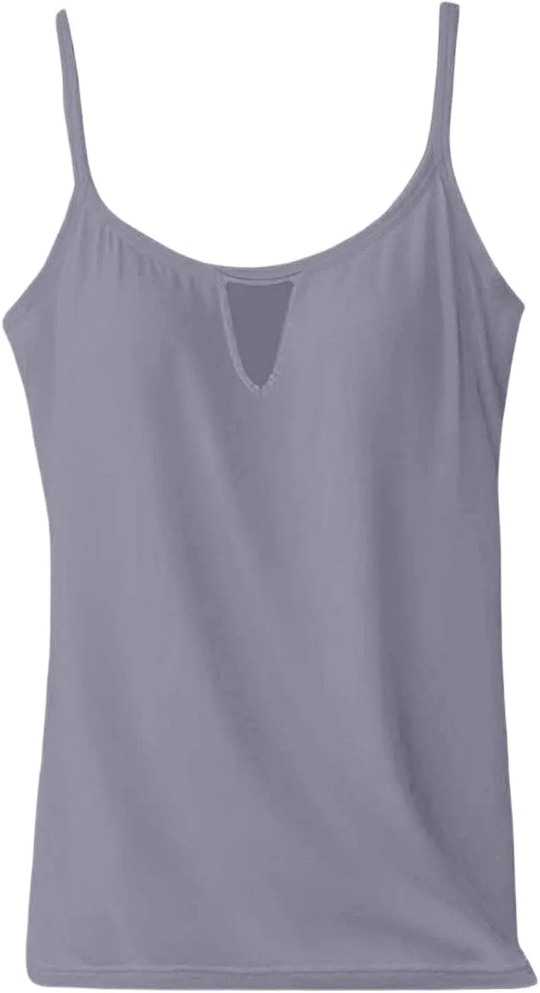 Women Camisole Tank Tops with Built in Bra 2025 Summer Adjustable Spaghetti Strap Cami Workout Yoga Padded Undershirt