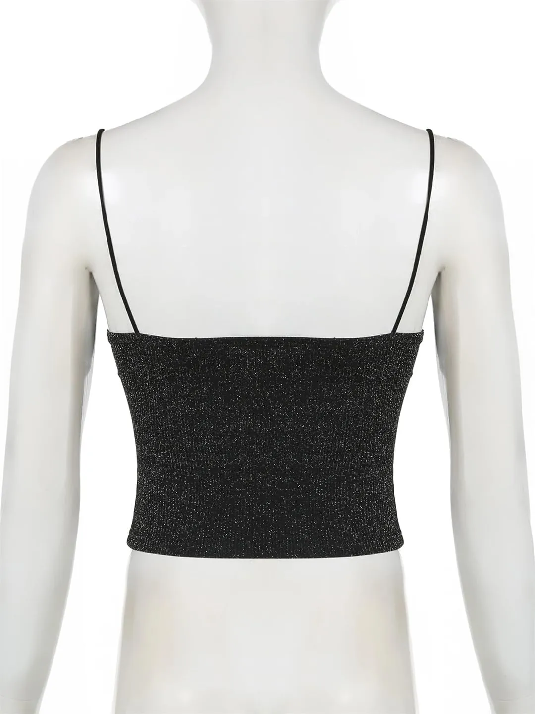 Women Sexy Slim Lace Trim Camis Top Holiday Dark Slash Neck Sleeveless Tank Tops