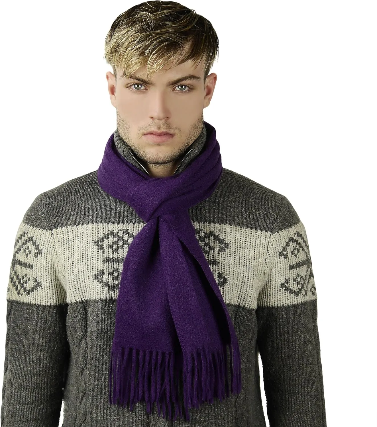 Women's 100% Pure Cashmere Scarf, Solids, Plaids, Soft Cashmere Scarves for Women, Gift Box