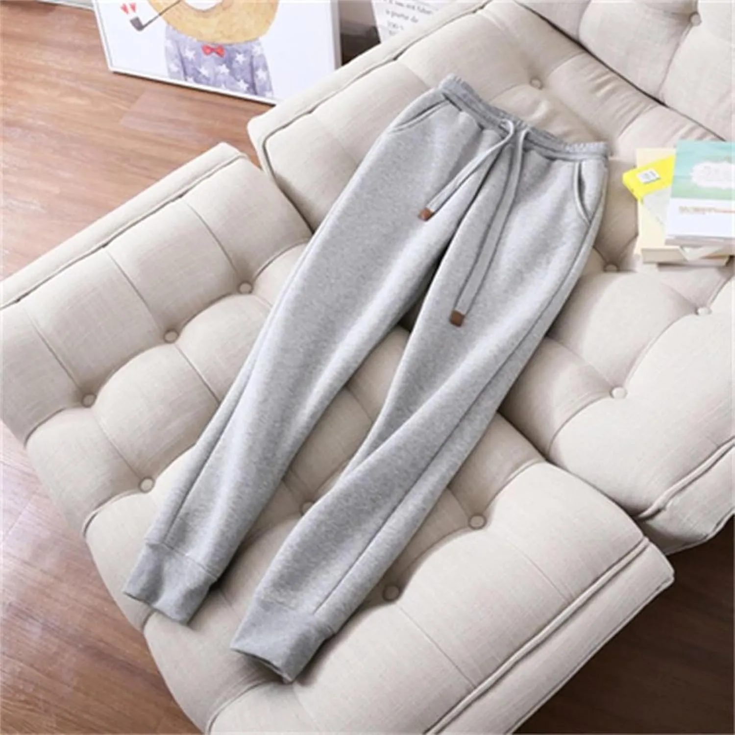 Womens 2 Piece Outfits Fleece Lined Sweatsuits Zip Up Sherpa Lined Hoodie Jacket Sweatpants Tracksuit Set with Pockets