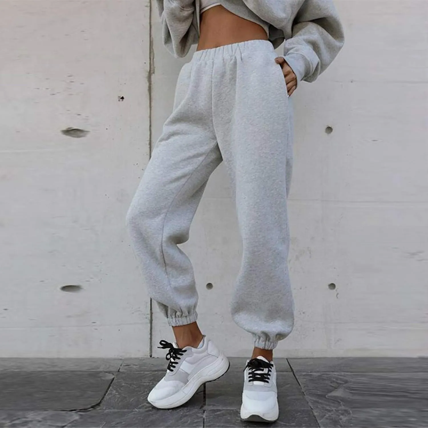 Womens 2 Piece Outfits Lounge Hoodie Sweatsuit Sets Y2k Oversized Fleece Sweatshirt Baggy Fall Fashion Sweatpants