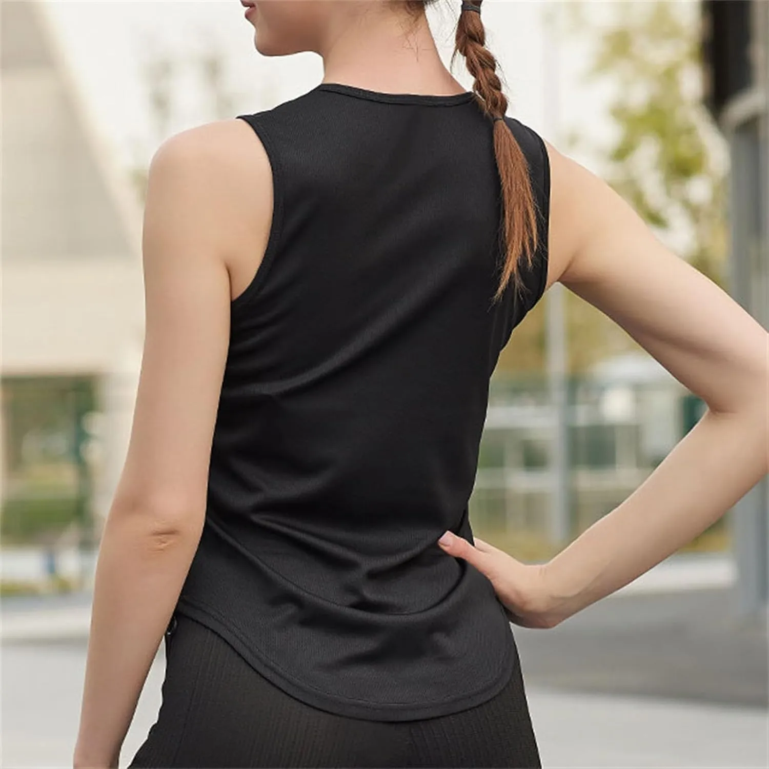 Womens Casual Tank Tops Sleeveless Slim Athletic Lightweight Camis Crewneck Quick Dry Yoga Fashion T Shirt 2025