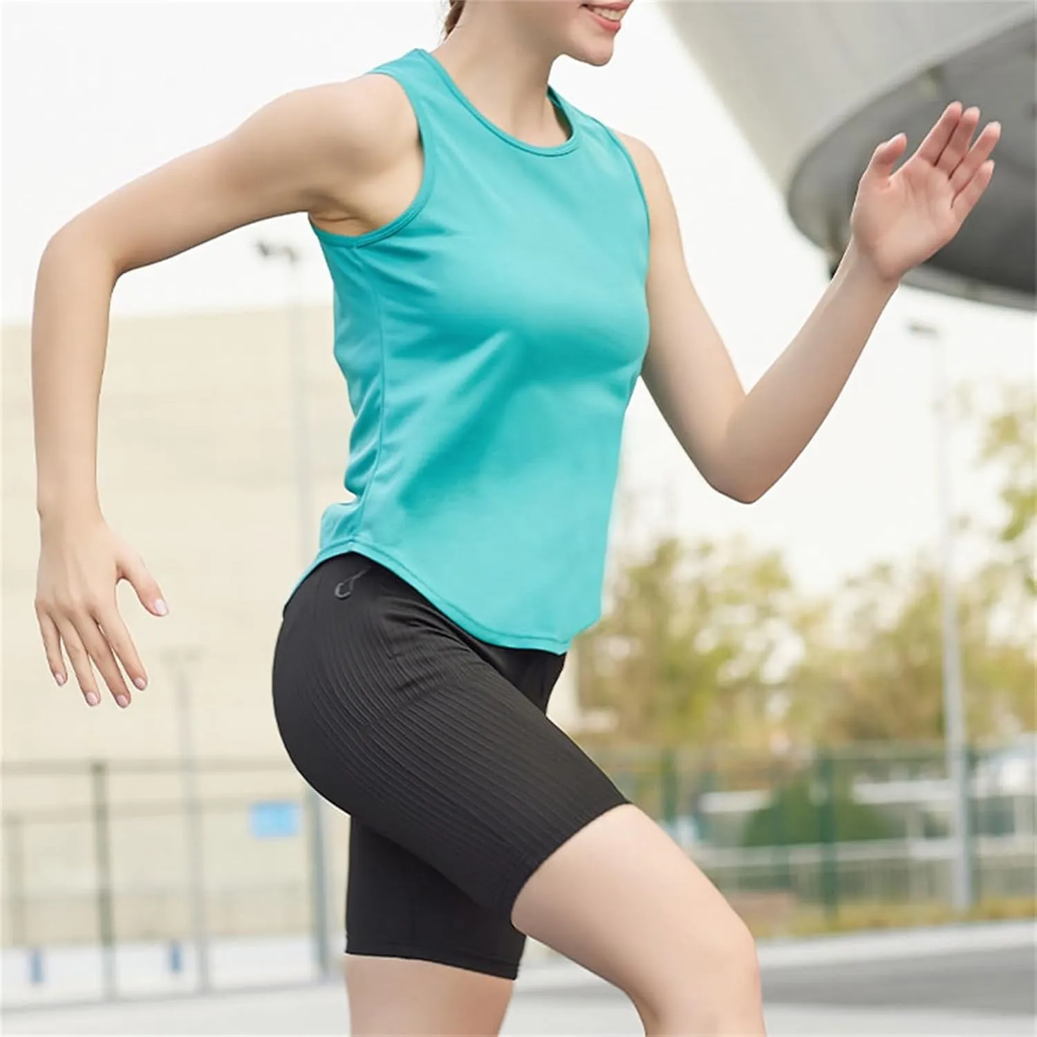 Womens Casual Tank Tops Sleeveless Slim Athletic Lightweight Camis Crewneck Quick Dry Yoga Fashion T Shirt 2025