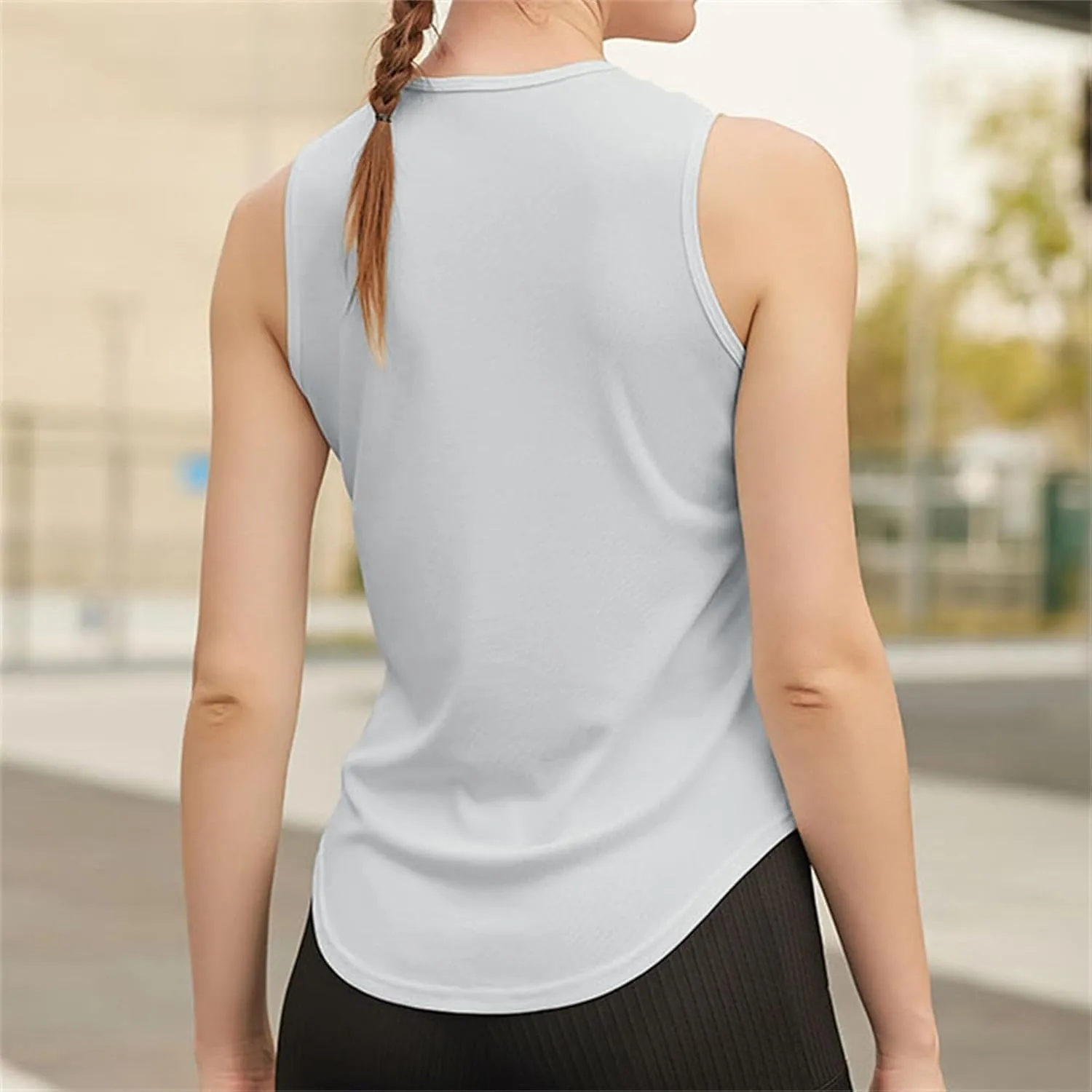 Womens Casual Tank Tops Sleeveless Slim Athletic Lightweight Camis Crewneck Quick Dry Yoga Fashion T Shirt 2025
