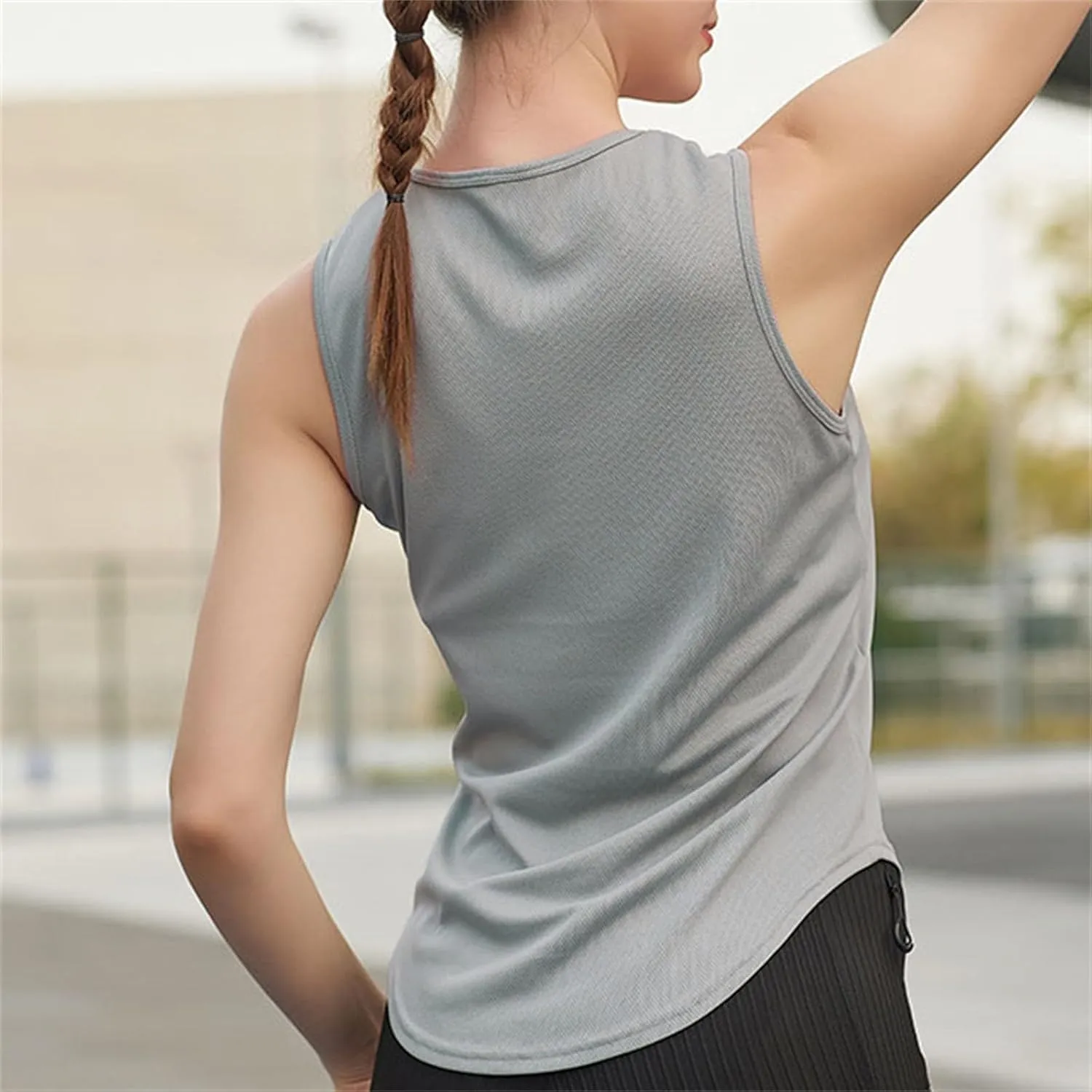 Womens Casual Tank Tops Sleeveless Slim Athletic Lightweight Camis Crewneck Quick Dry Yoga Fashion T Shirt 2025