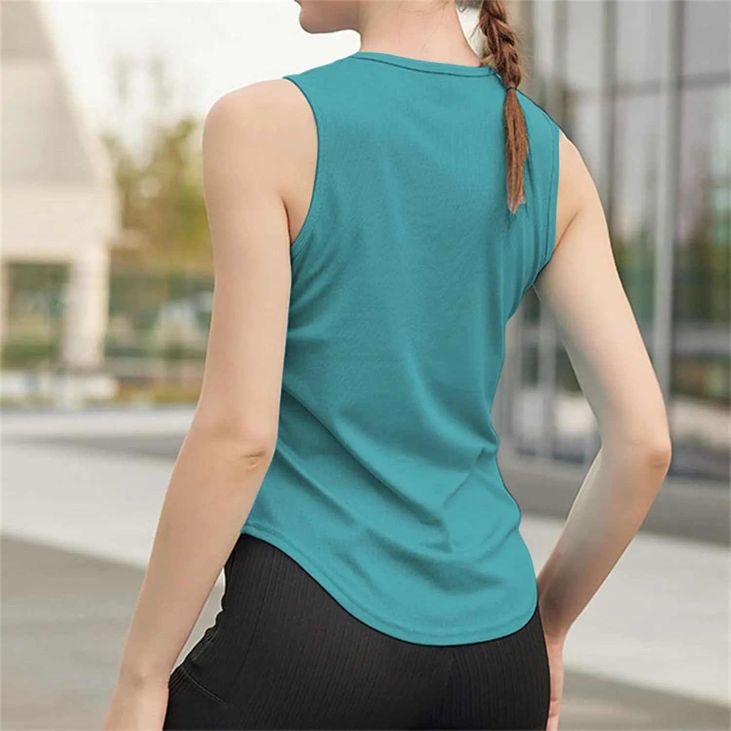 Womens Casual Tank Tops Sleeveless Slim Athletic Lightweight Camis Crewneck Quick Dry Yoga Fashion T Shirt 2025