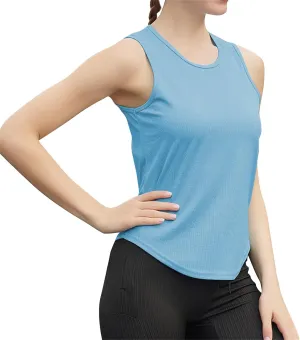 Womens Casual Tank Tops Sleeveless Slim Athletic Lightweight Camis Crewneck Quick Dry Yoga Fashion T Shirt 2025