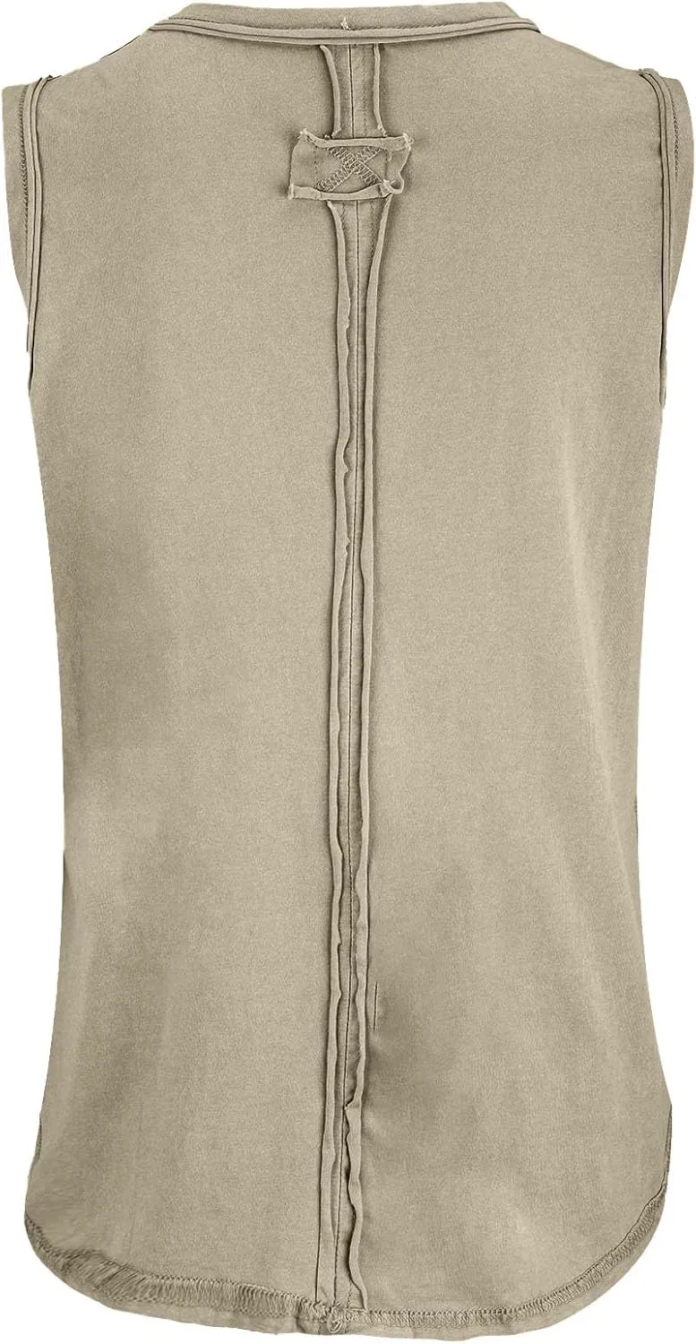 Women’s Lightweight Y2K Camis Loose Fit Quick-Dry Sport Tank Top Soft Going Out Beach Blouses